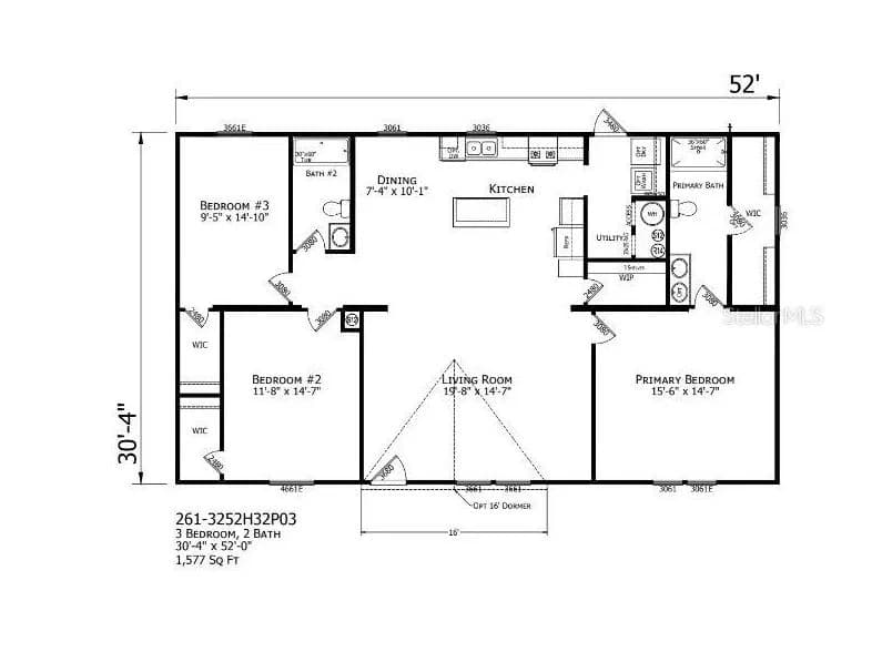 54 oakridge dr, frostproof, fl 33843 (for sale) $249,982 floor plan home features