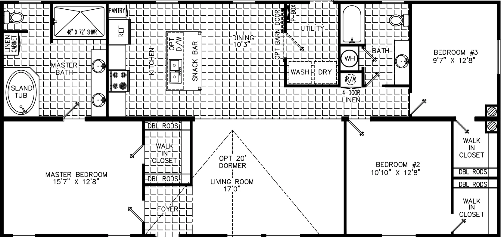 Angela 2856 floor plan home features