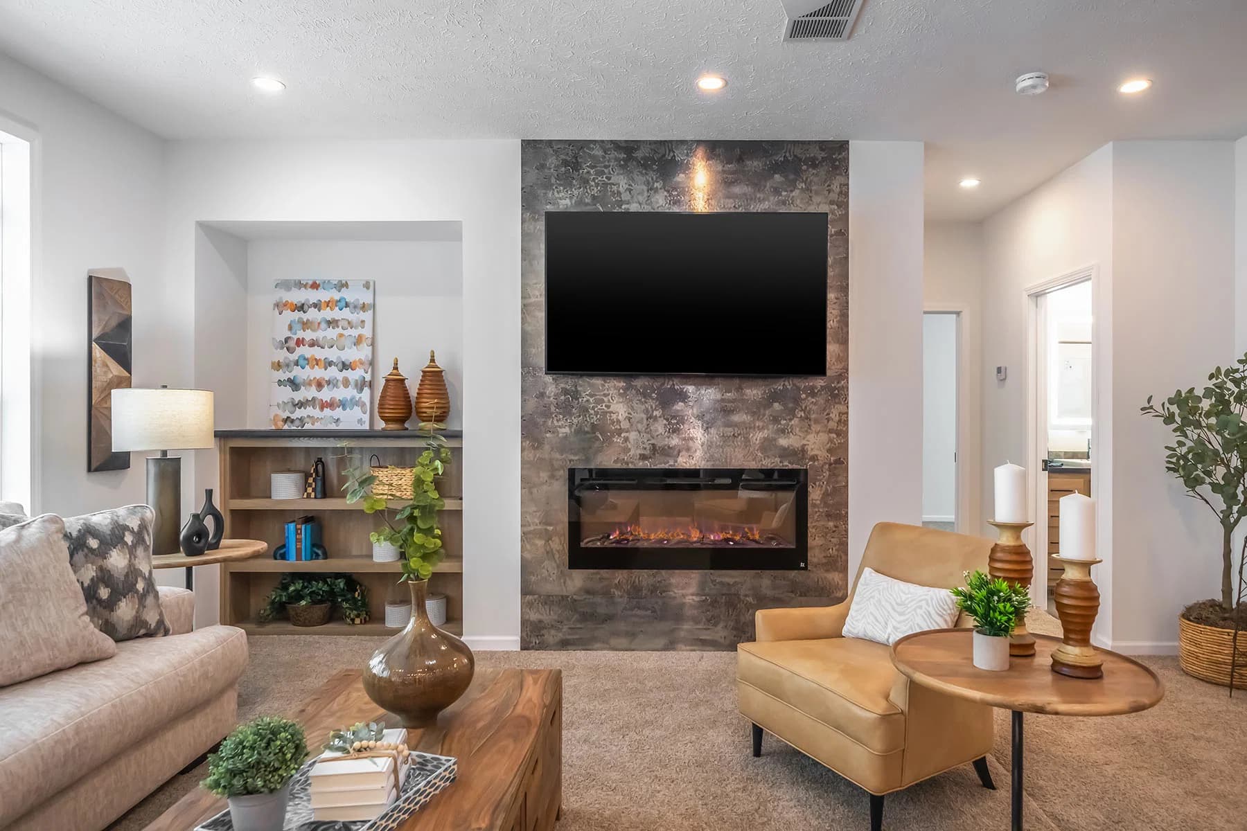 Big sky interior home features