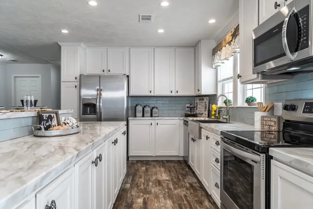 The leahy kitchen home features