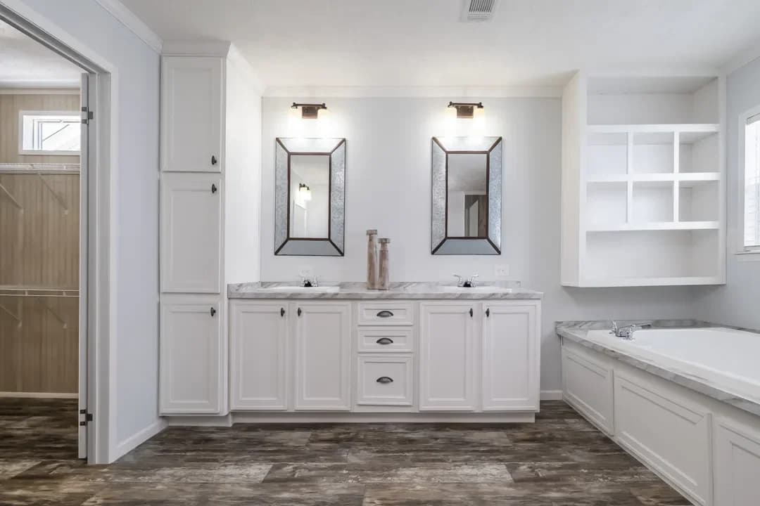 The leahy bathroom home features
