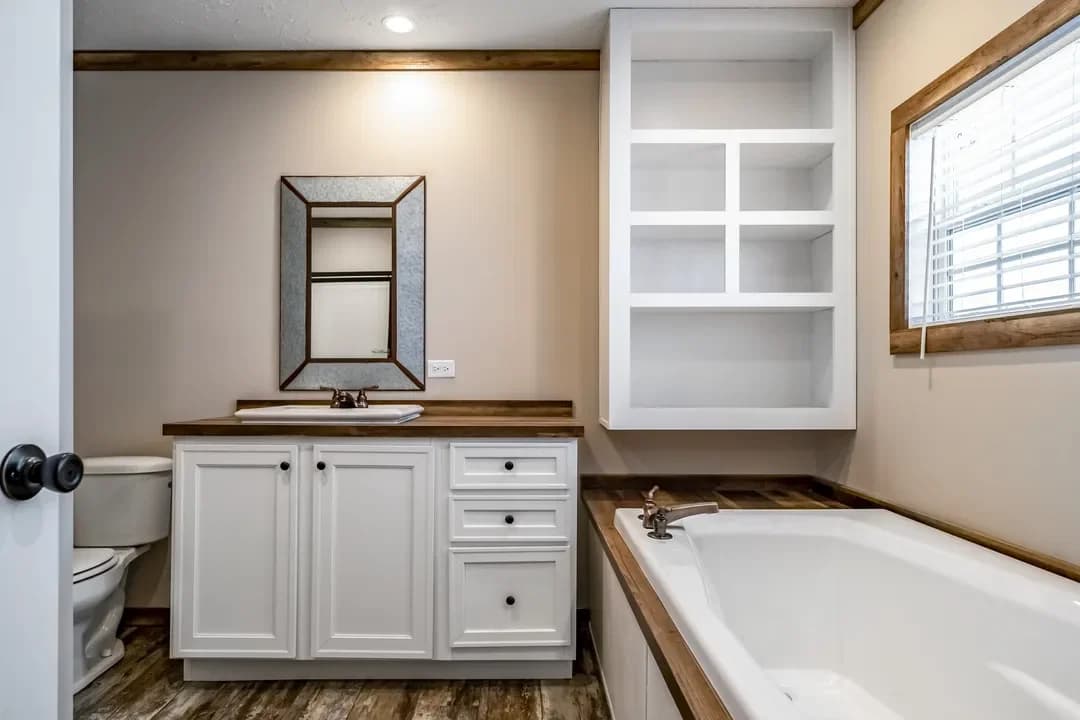 The bobby jo bathroom home features
