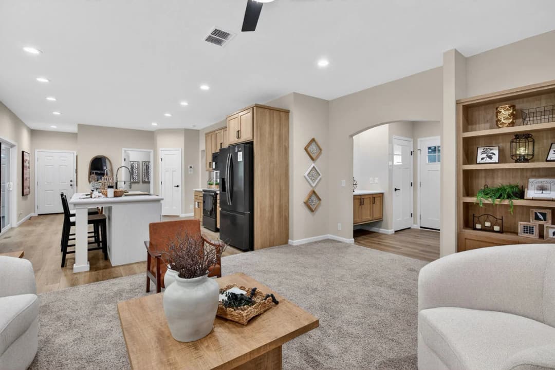 Emerald sky interior home features