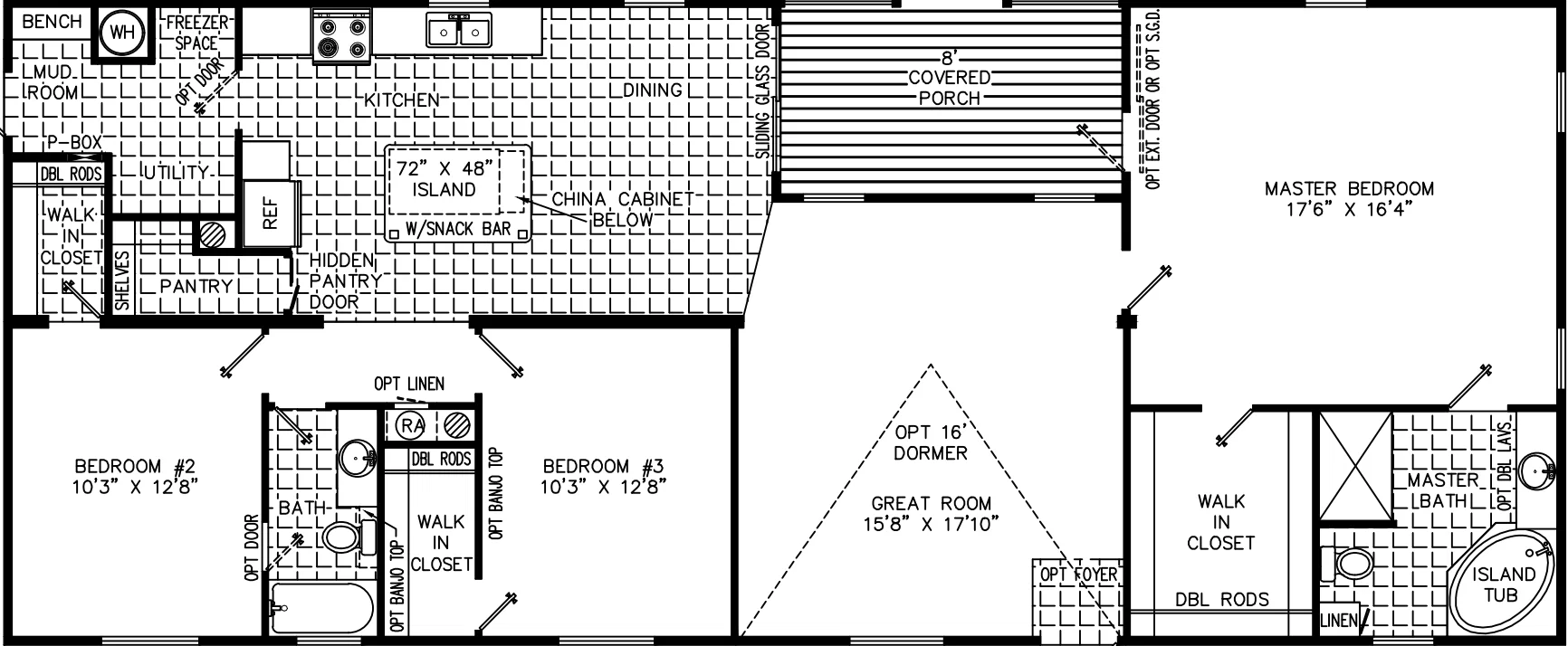 Barbie 2864 floor plan home features