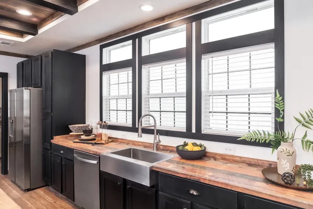 The mill house kitchen home features