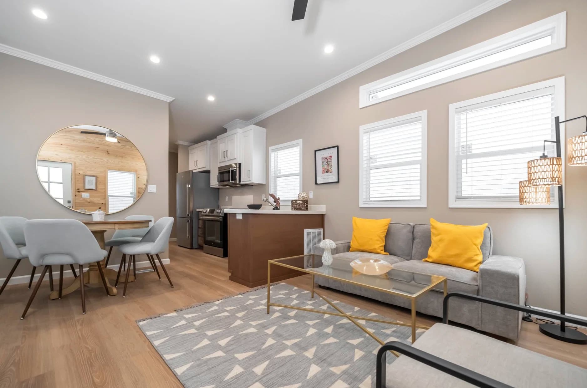 Wedge interior home features