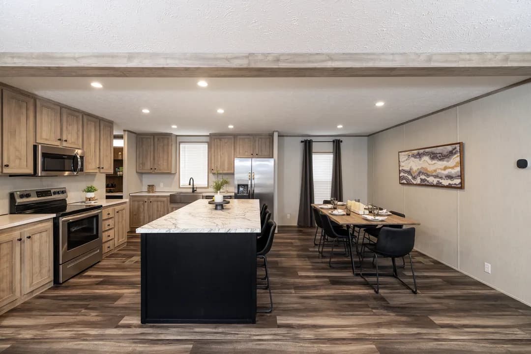 The dark sands kitchen home features