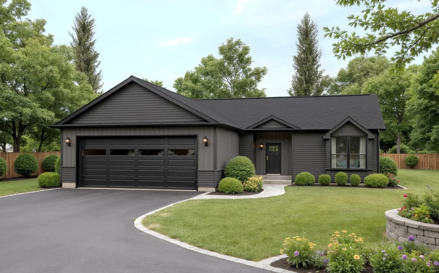 Sunburst hero, elevation, and exterior home features