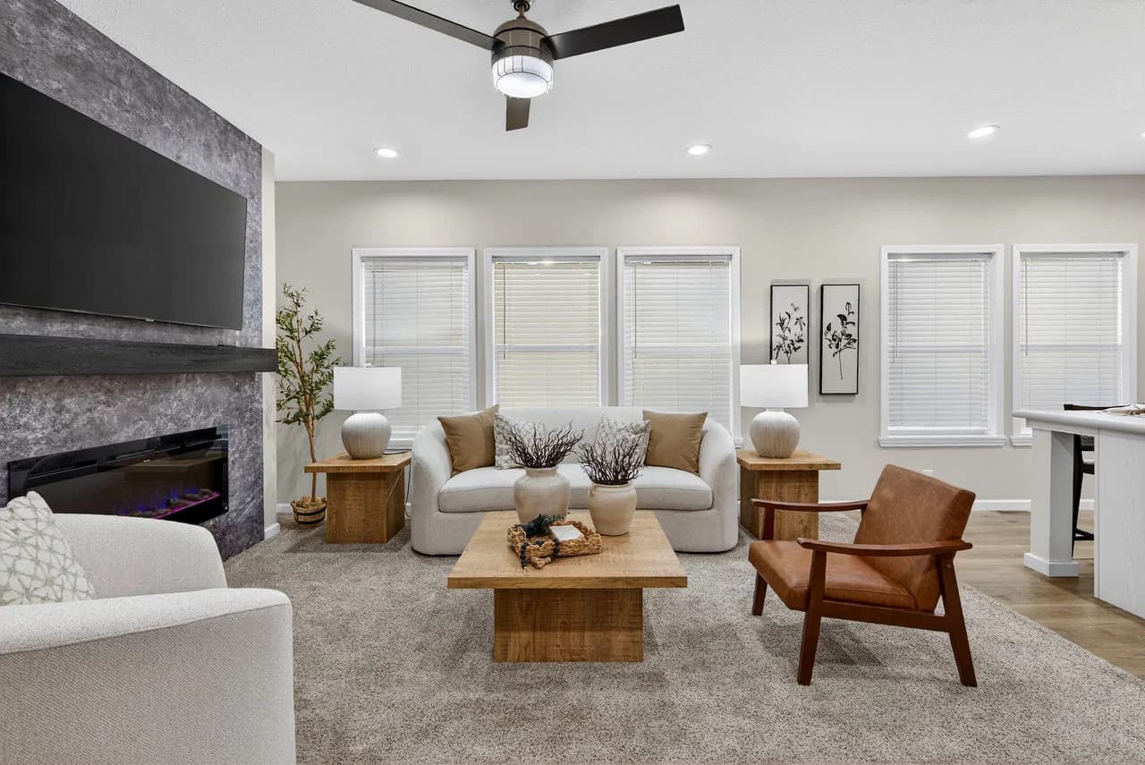 Emerald sky interior home features