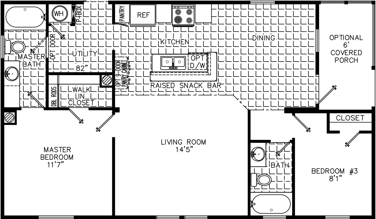Gail flower 2440 floor plan home features