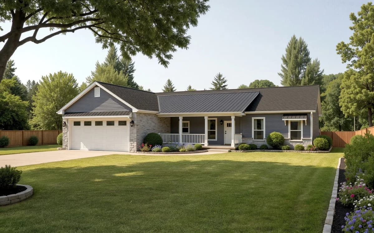 Big sky hero, elevation, and exterior home features