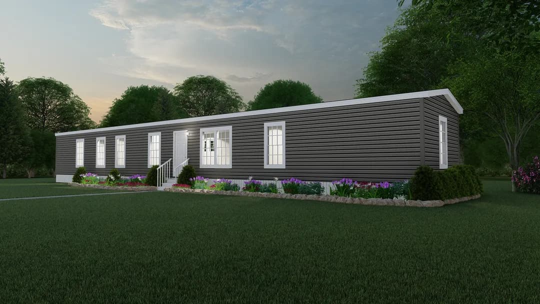 The marion elevation and exterior home features