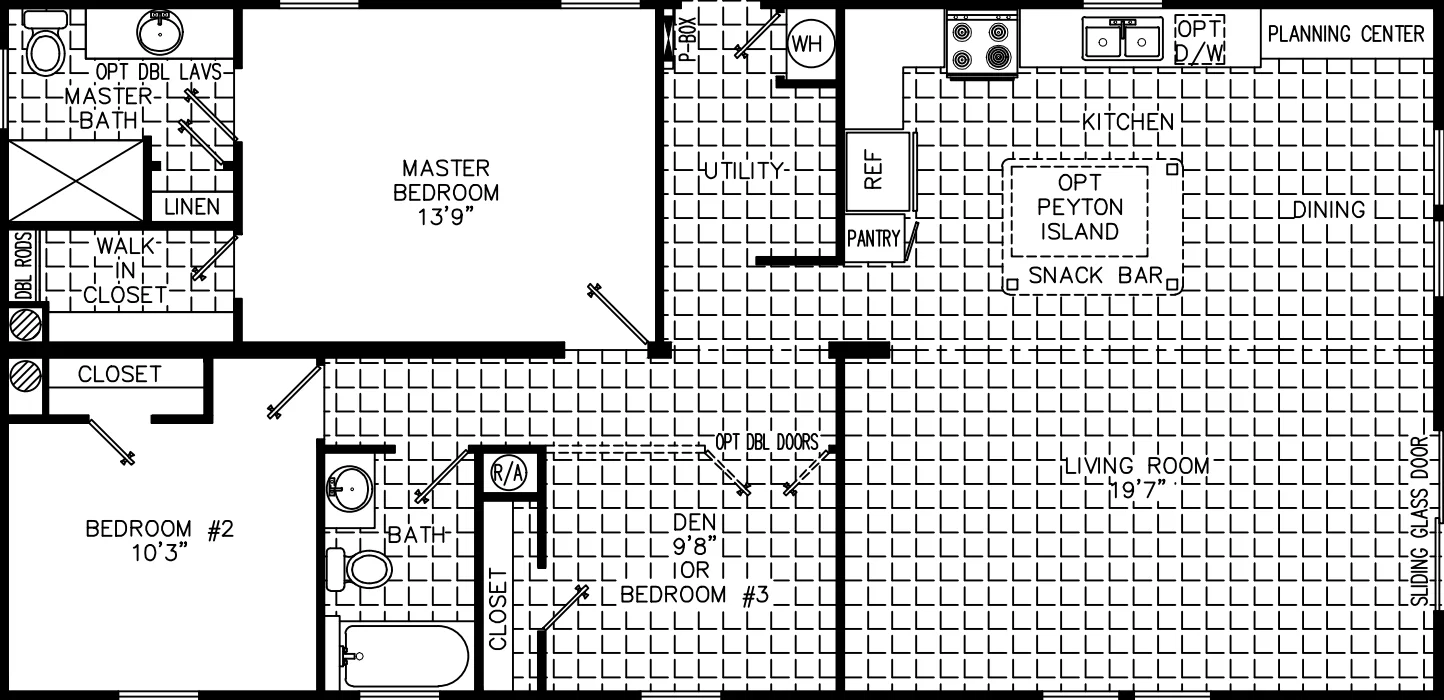 Kim 2448 floor plan home features