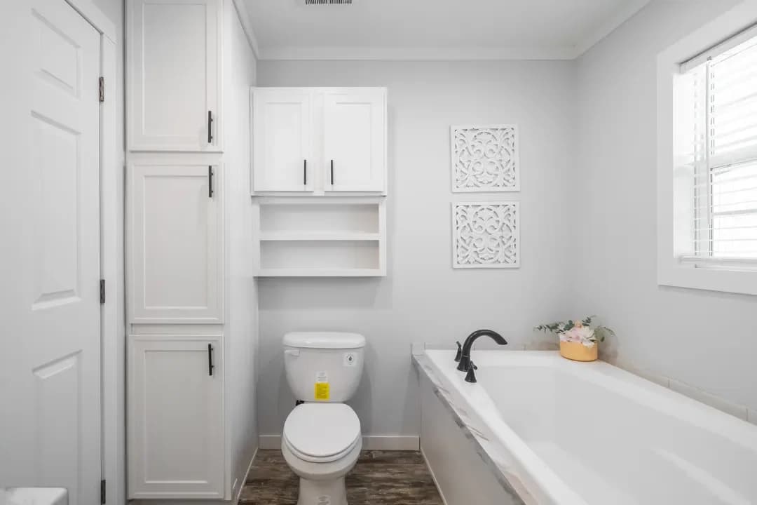 The dewey bathroom home features