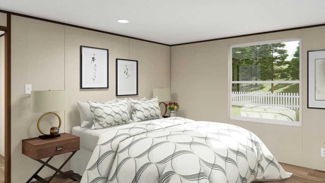 Grand bedroom home features
