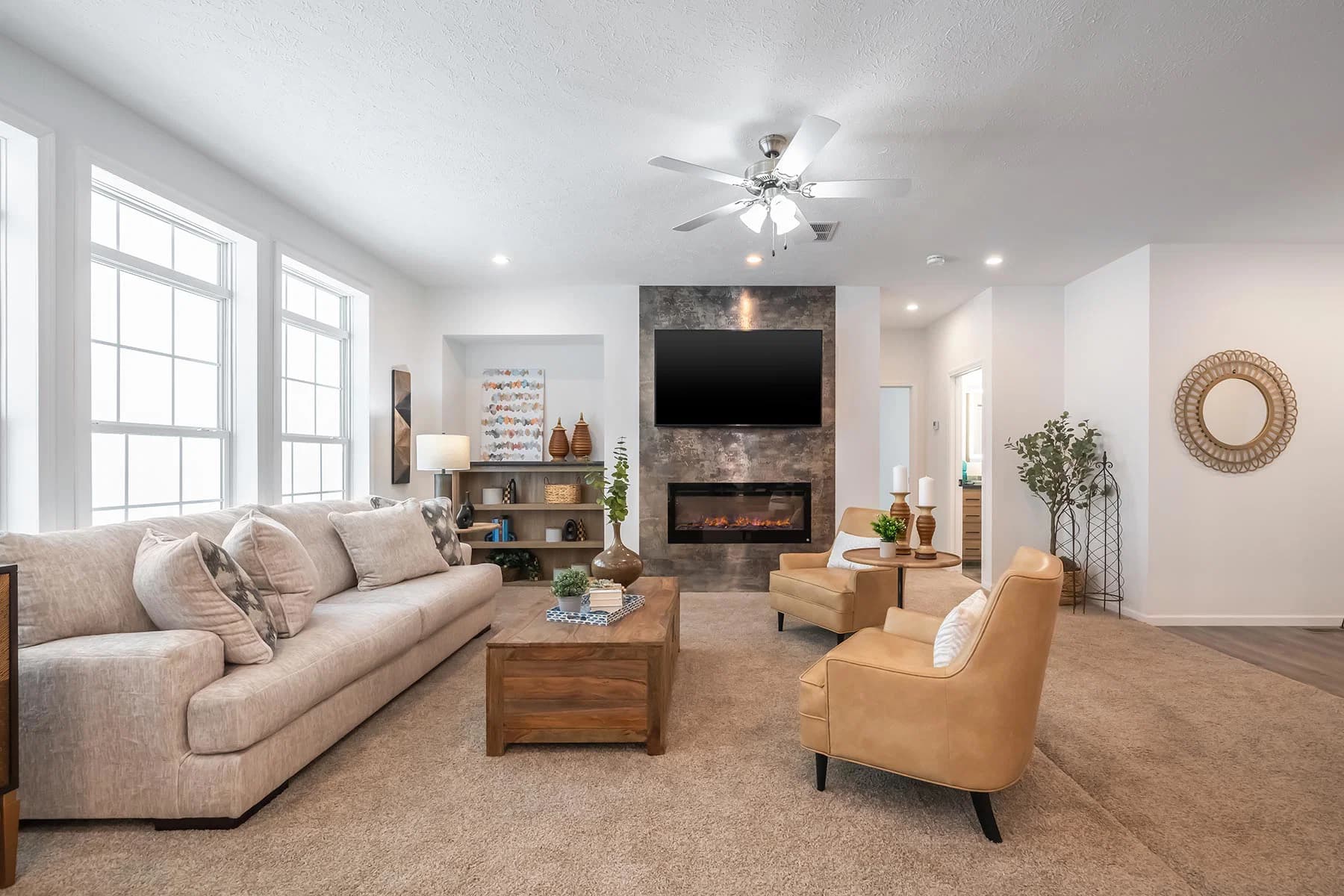 Big sky interior home features