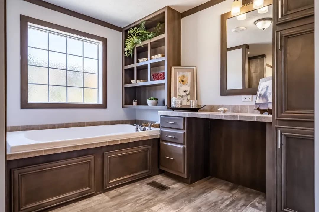 The turner bathroom home features