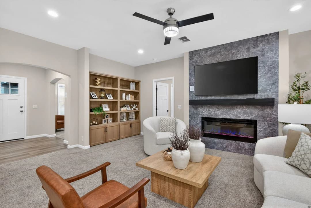 Emerald sky interior home features