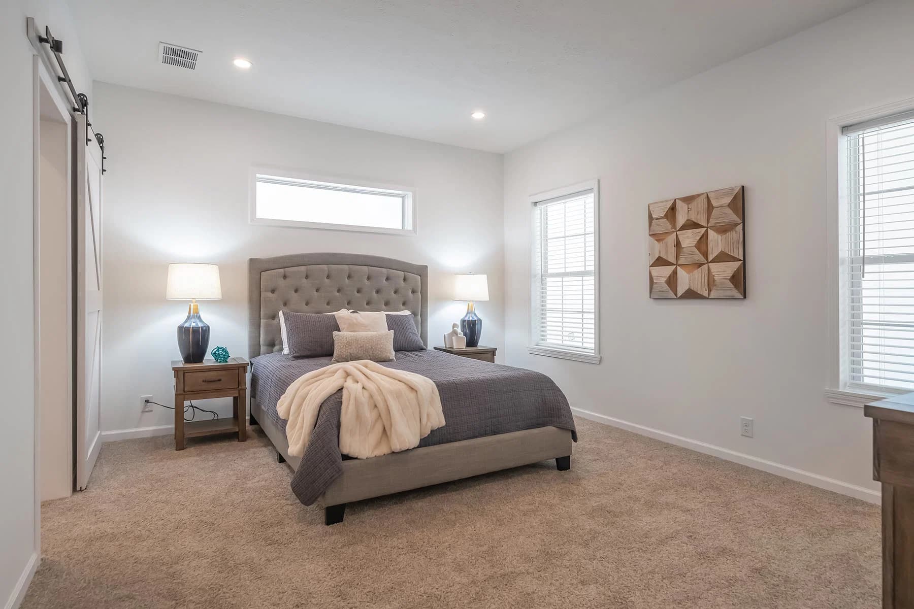Big sky bedroom home features