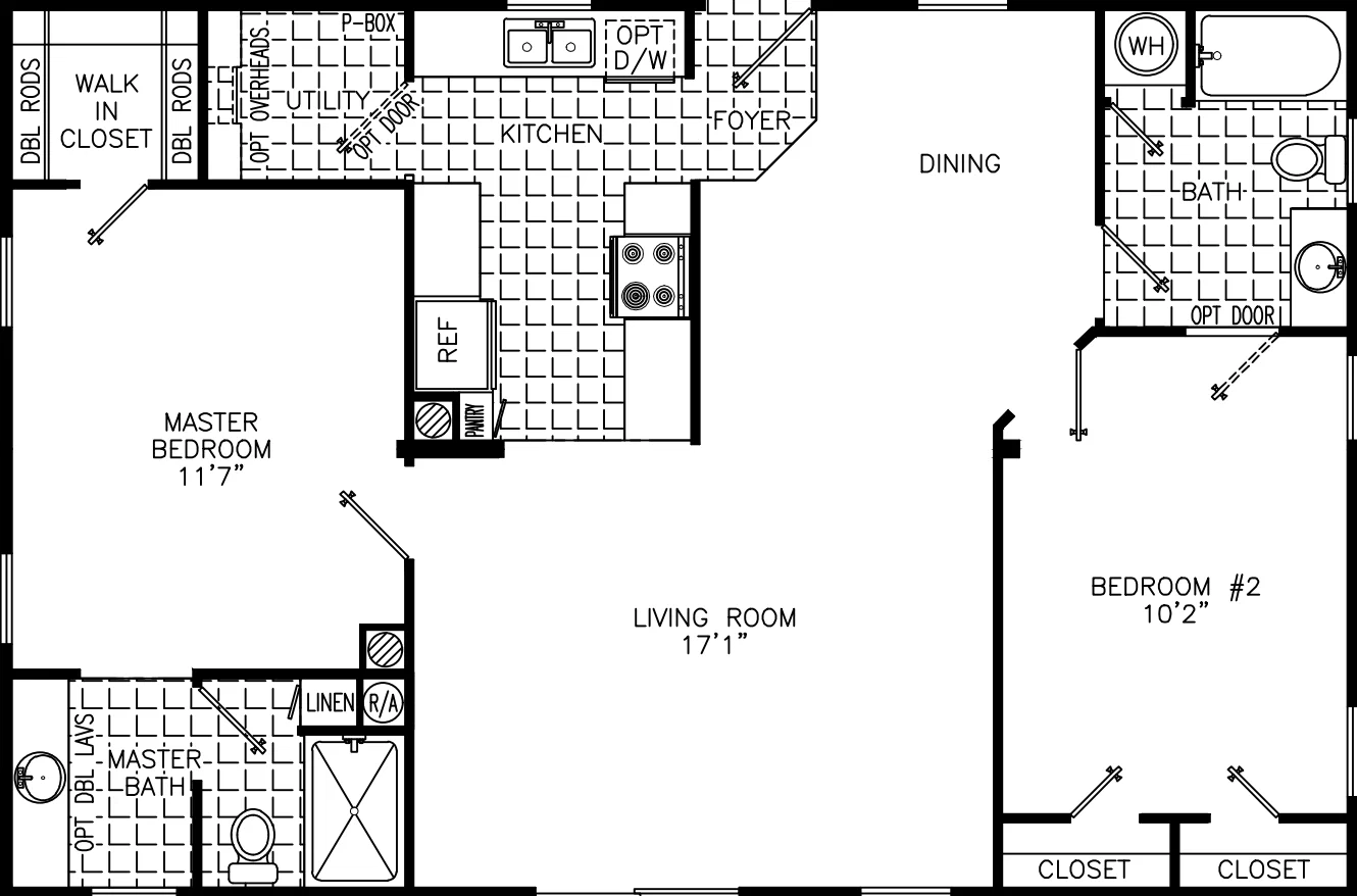 Amber 2840 floor plan home features