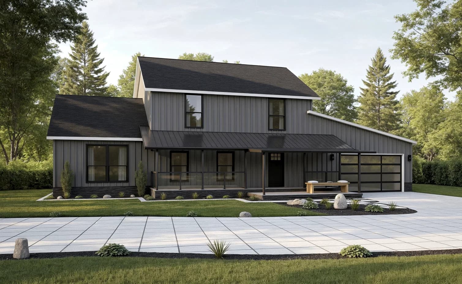 Bristow hero, elevation, and exterior home features