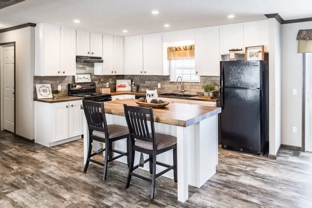 The stark kitchen home features