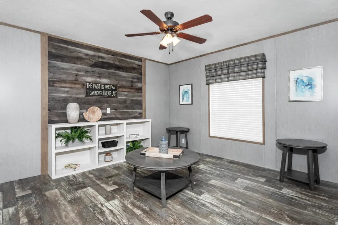The morris interior home features