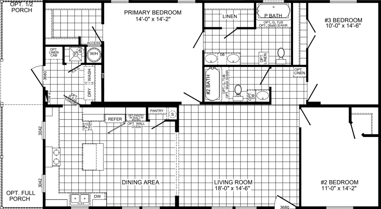Legend 3248501 floor plan home features