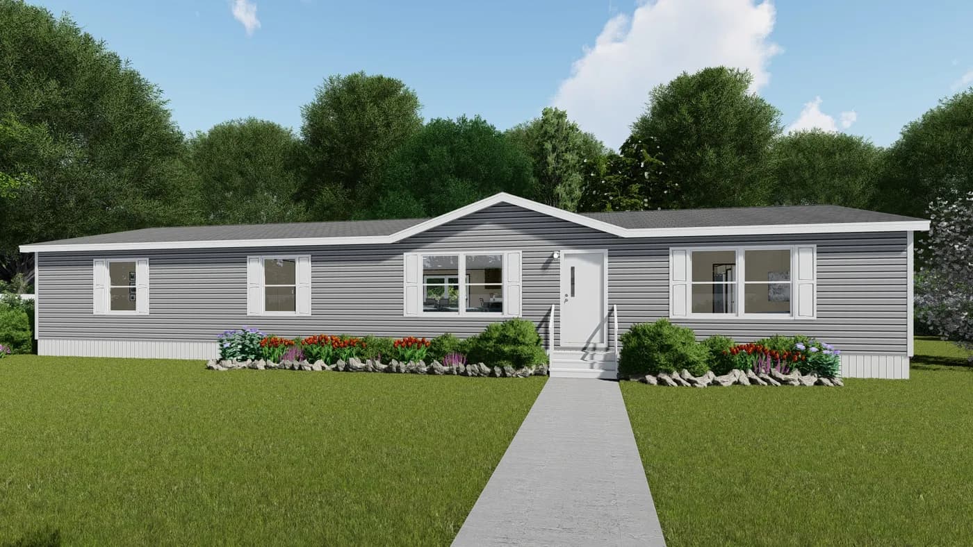 Pride hero, elevation, and exterior home features