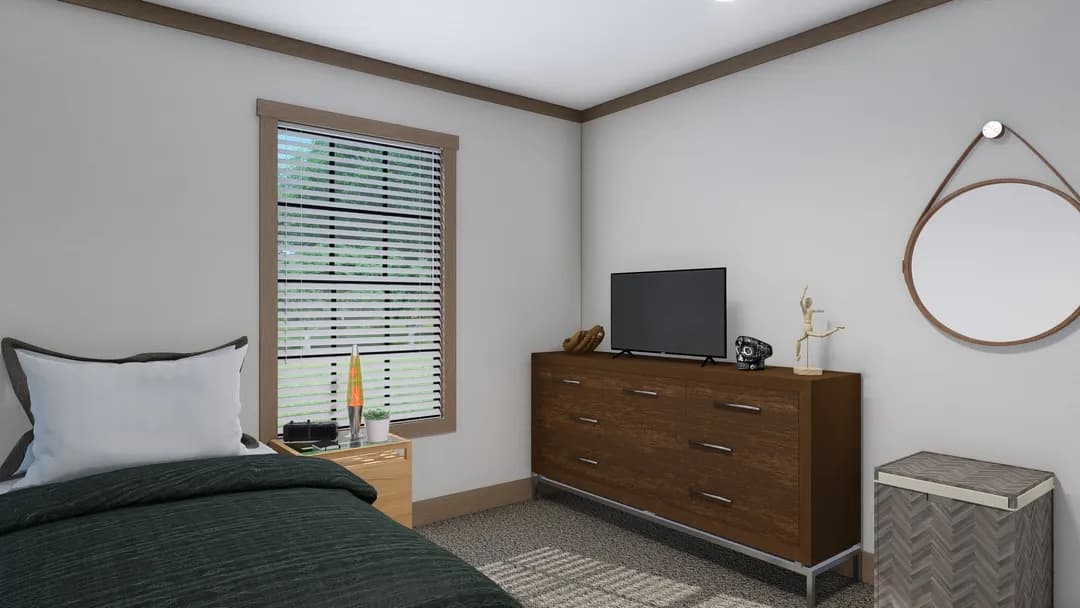 The loralei bedroom home features