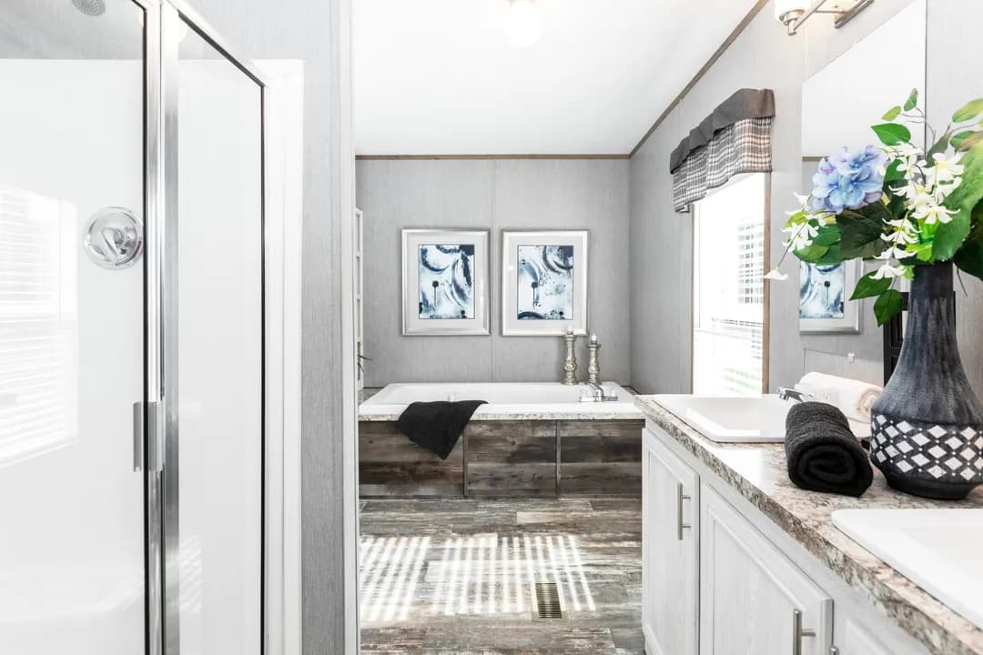 The morris bathroom home features