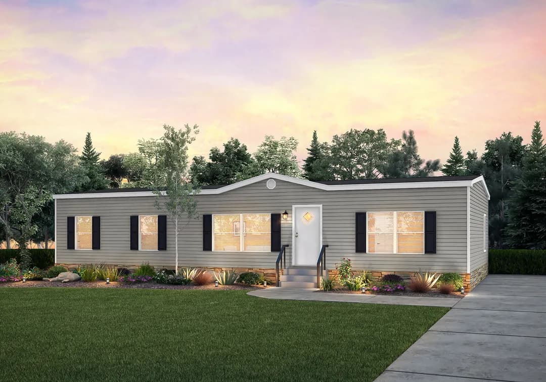 The morris elevation and exterior home features