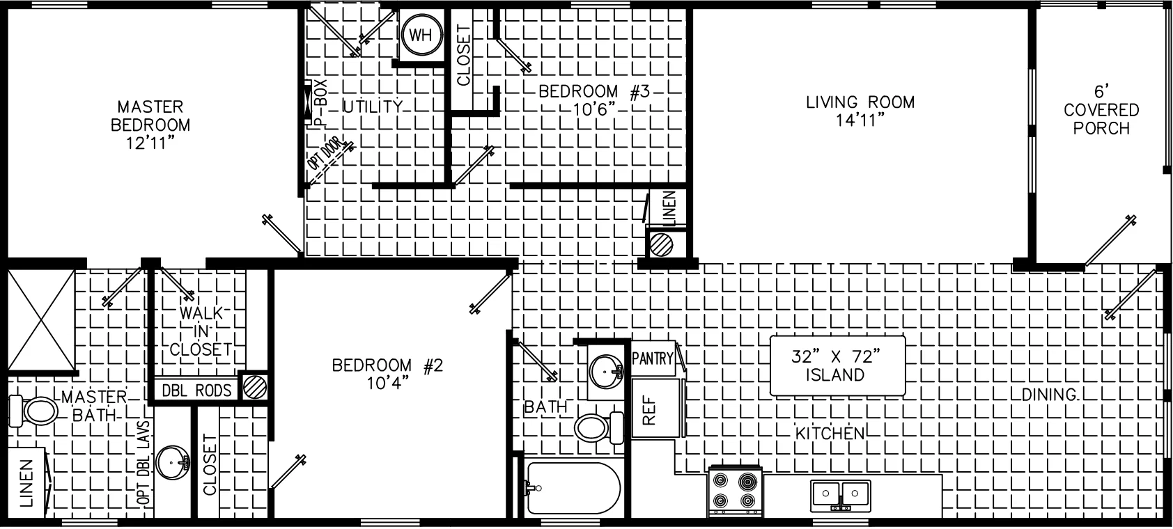 Caroline 2452 floor plan home features