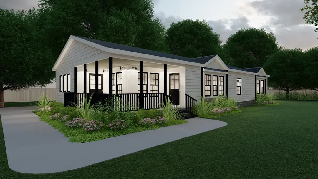 The lulamae elevation and exterior home features