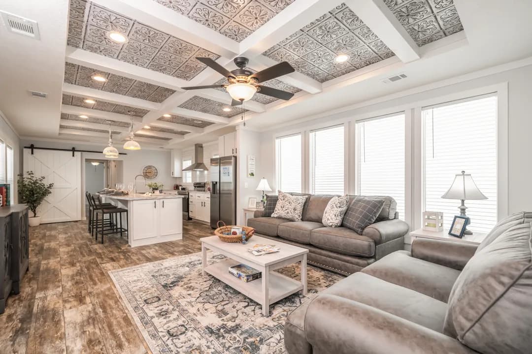 The dewey interior home features