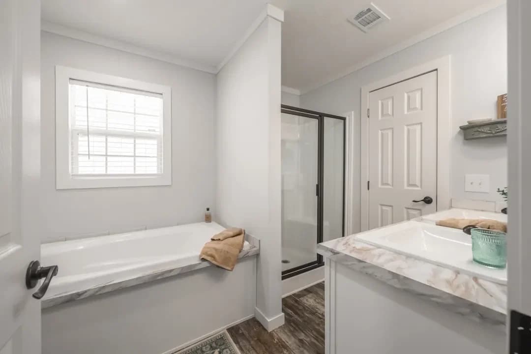 The dewey bathroom home features