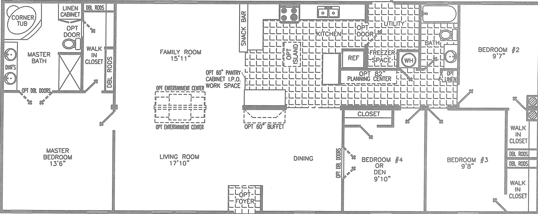 Garth 2866 floor plan home features