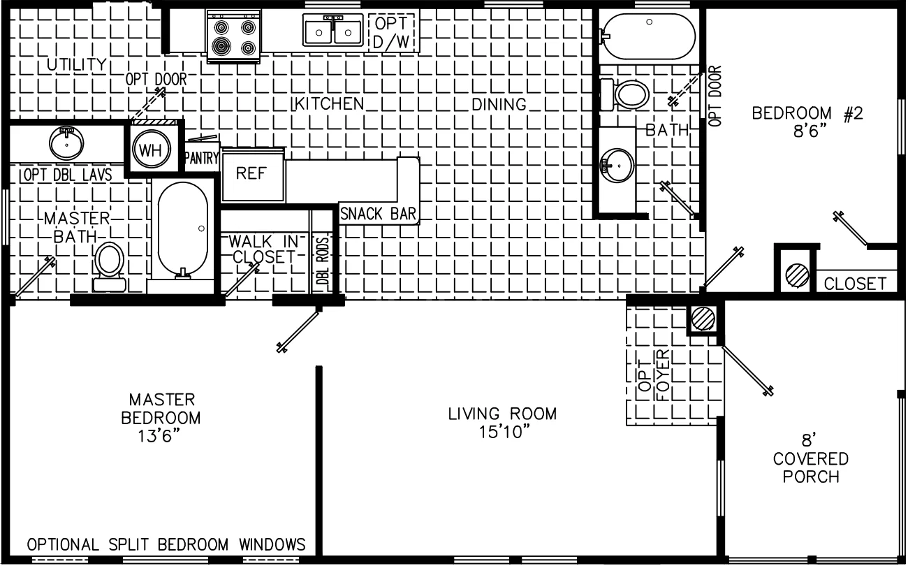 Zackflower 2840 floor plan home features