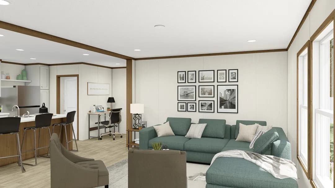 Glimpse interior home features
