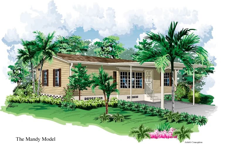 Mandy 2440 hero, elevation, and exterior home features
