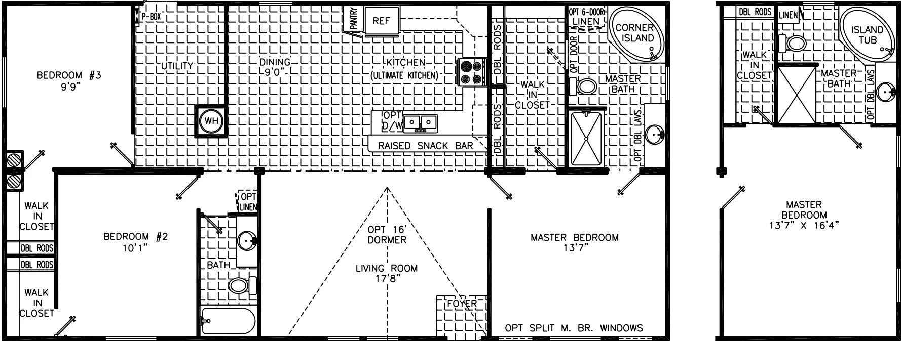 Riley 2852 floor plan home features