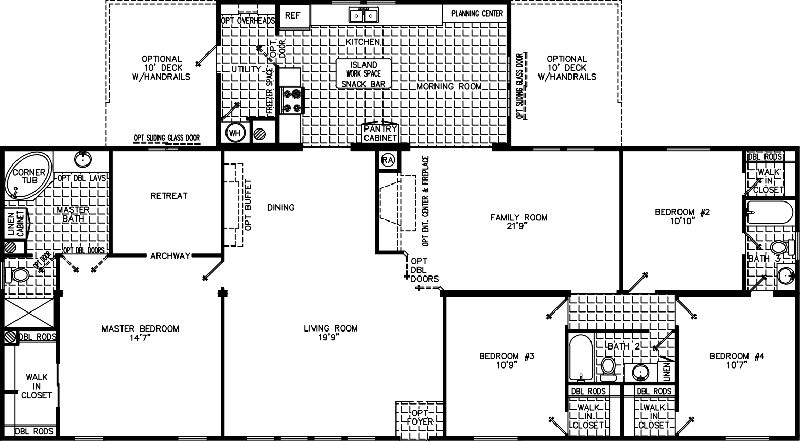 Romeo 4272 floor plan home features