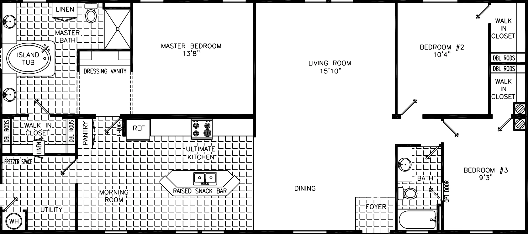 Alex jr 2860 floor plan home features