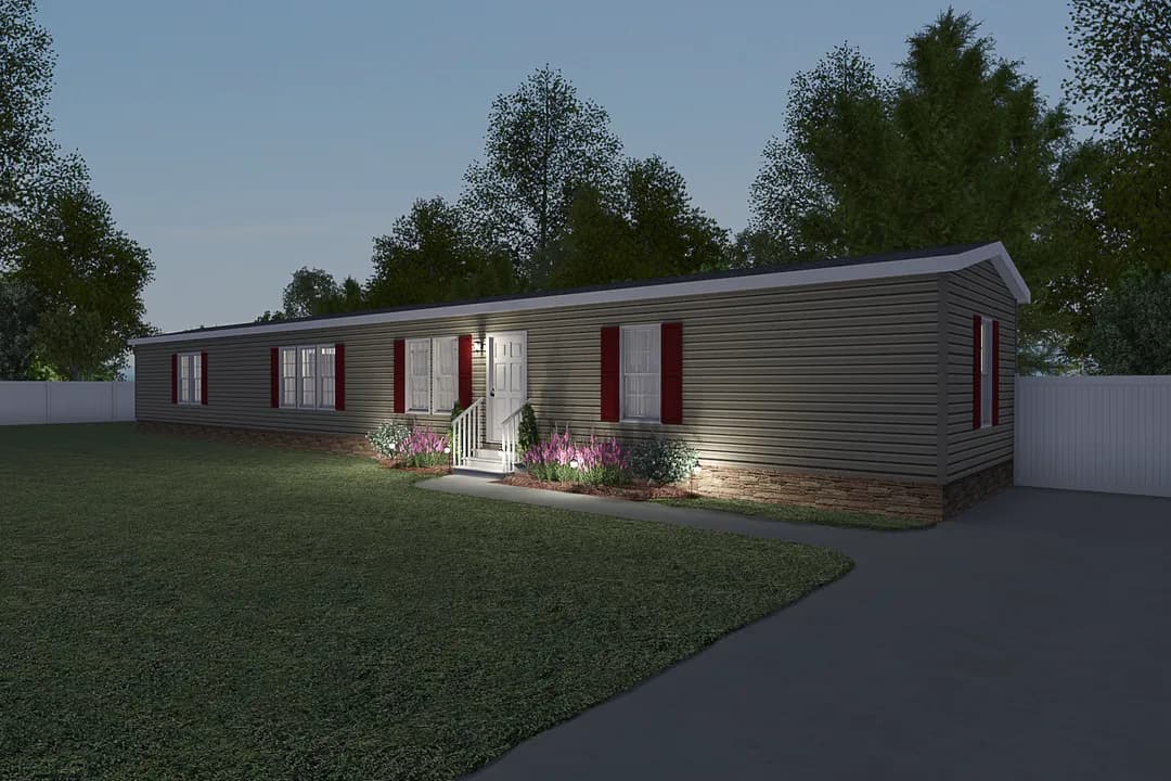 The dewey elevation and exterior home features