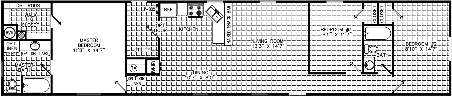 Aimee floor plan home features