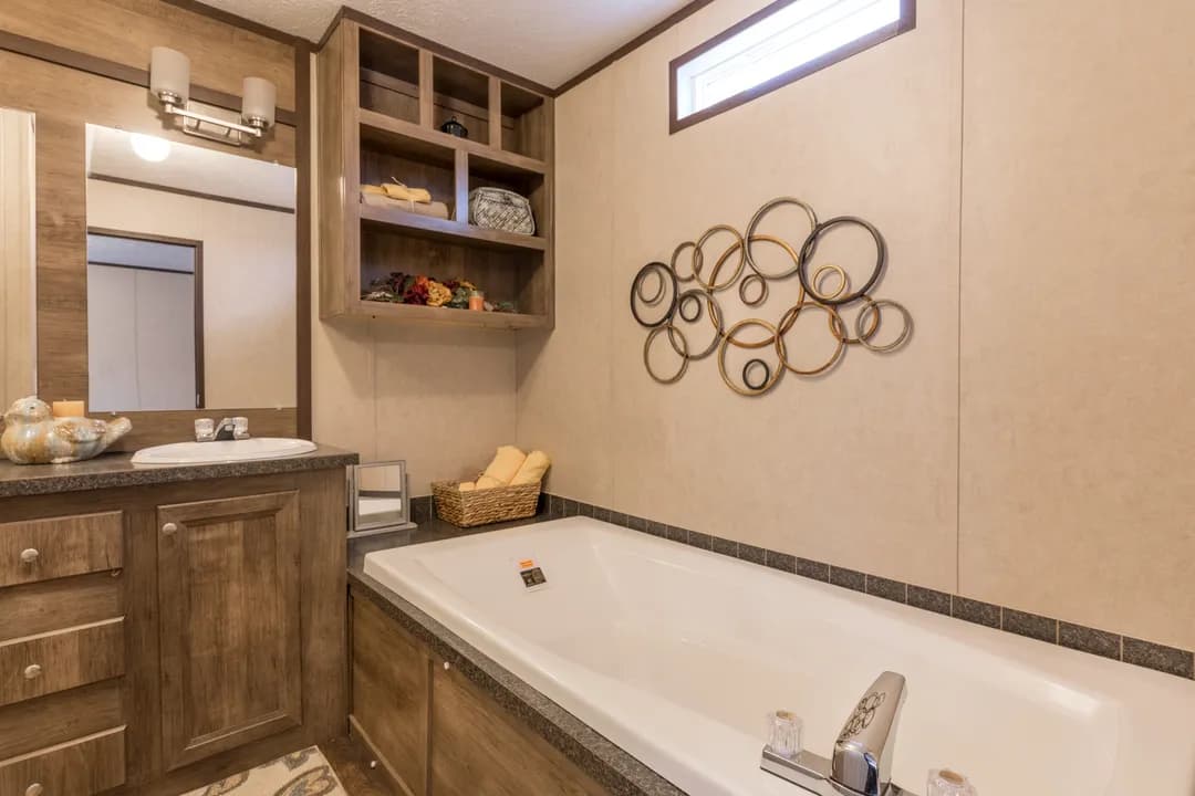 The anniversary bathroom home features