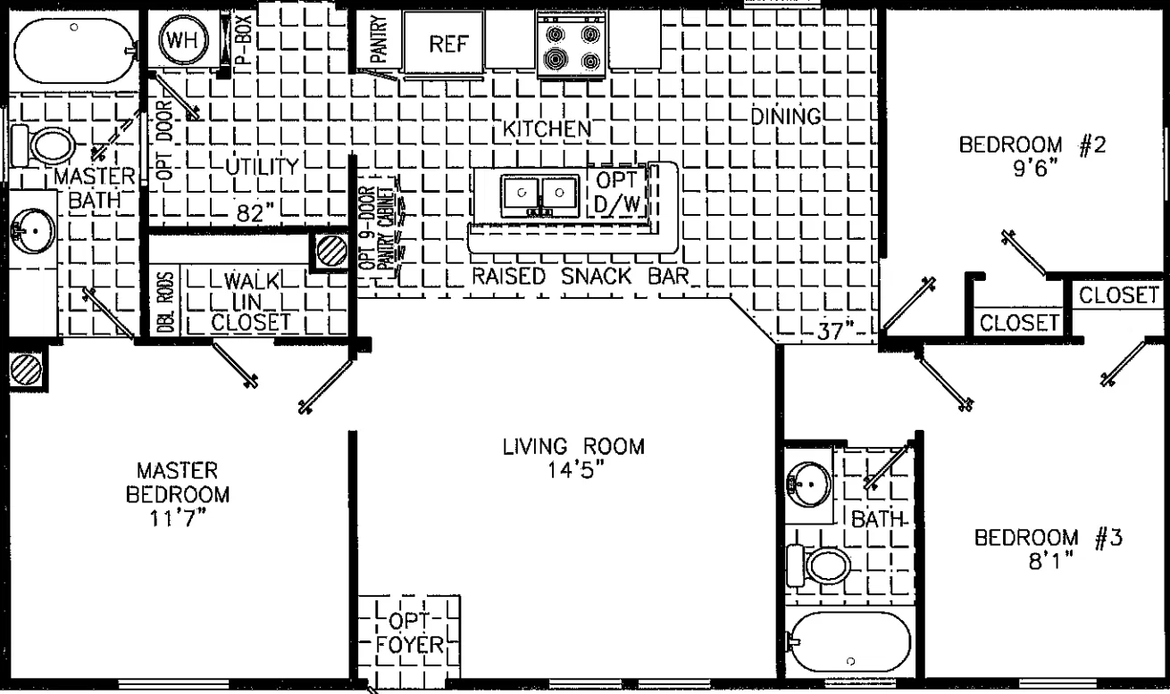 Gail 3 br 2840 floor plan home features
