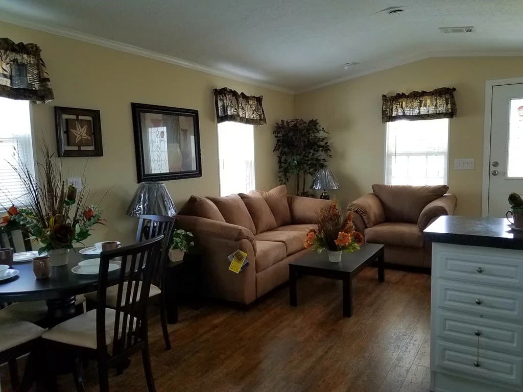Park model interior home features