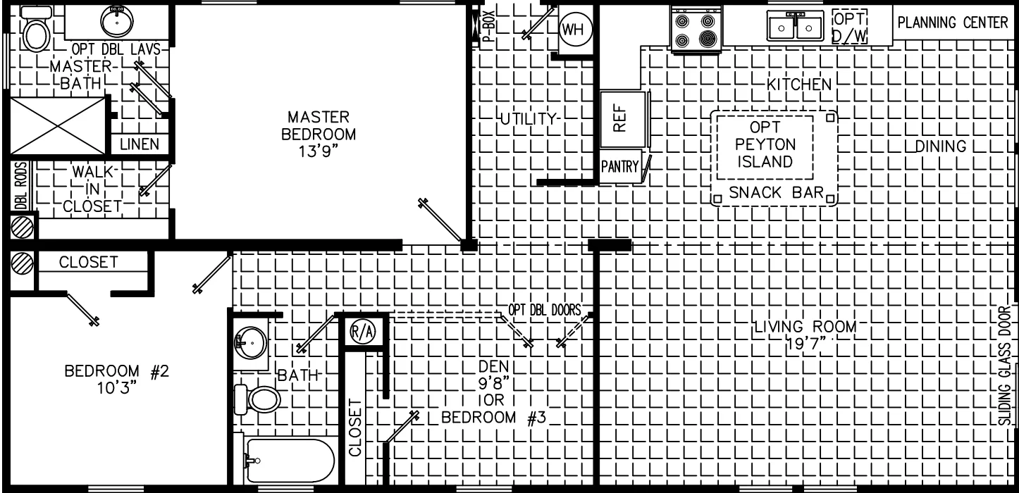 Kim 2648 floor plan home features
