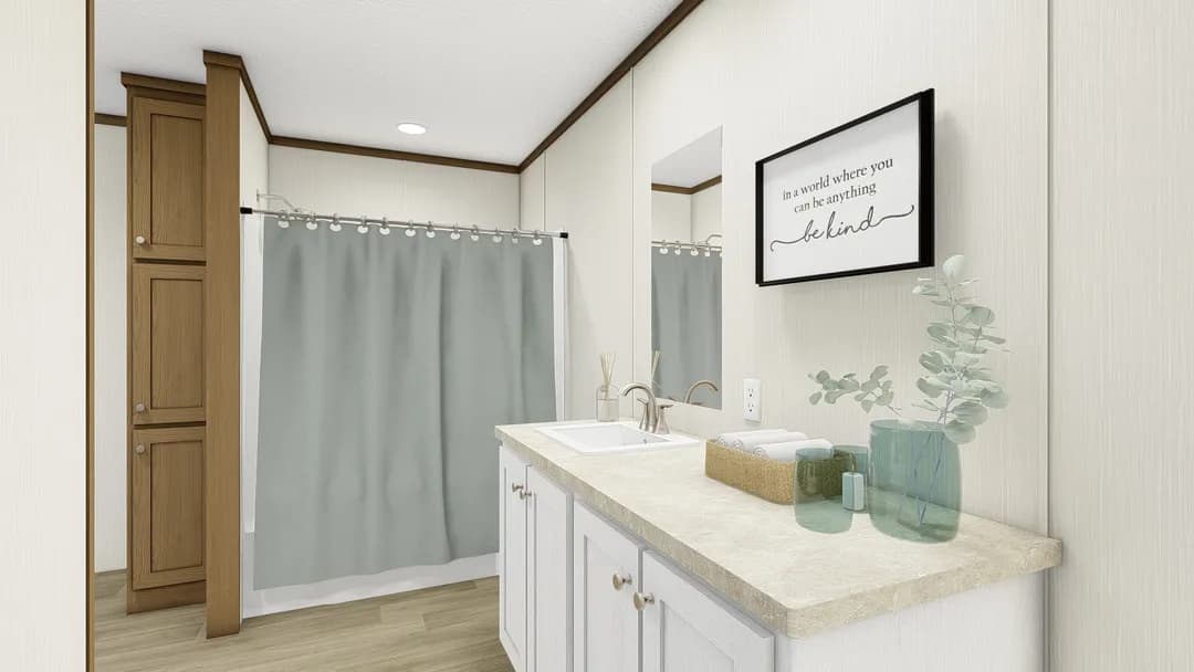 Reveal bathroom home features
